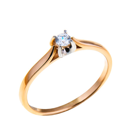 Каблучка золота з діамантом 3К062/1Д