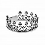 Кольцо серебряное Корона 2К021