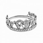 Кольцо серебряное Корона 2К022
