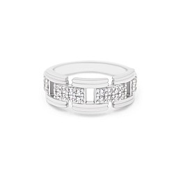 Кольцо серебряное с фианитами 2КН25/1
