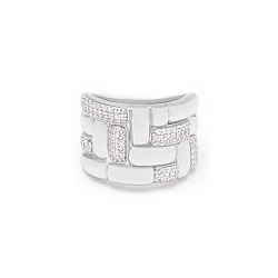 Кольцо серебряное с фианитами 2КН25/18