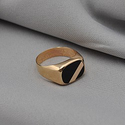 Перстень золотой с ониксом 1А3/0115