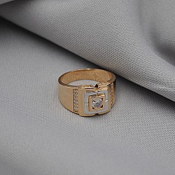 Перстень золотий з фіанітами 1А3/205510