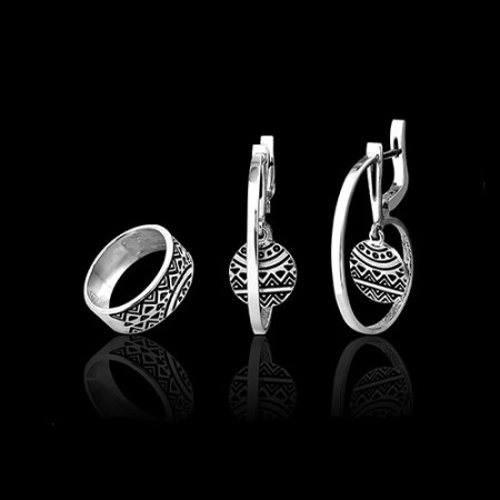 Серьги серебряные 2щс1120