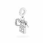 Подвеска-шарм серебряная с фианитами Всегда и навеки / Always & Forever 2Ш25/58