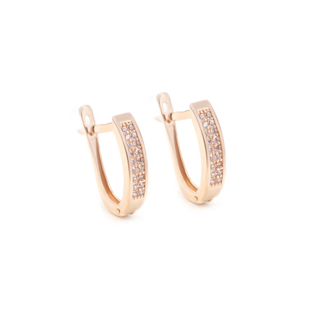 Серьги золотые с фианитами 210261