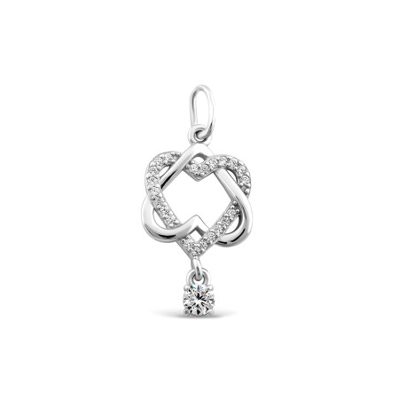 Подвеска серебряная с фианитами 699П