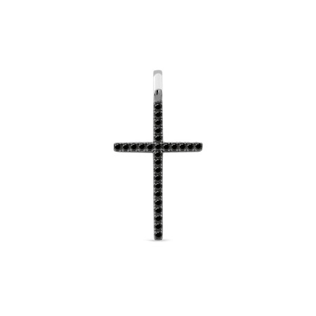 Хрестик срібний з фіанітами 991Пч