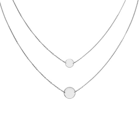 Колье серебряное Монетки 860348С