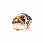 Кольцо золотое с опалом и нанокристаллами 3723692