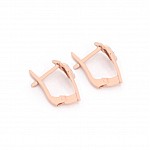 Серьги золотые с фианитами 420316