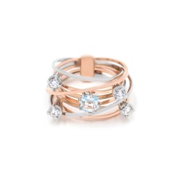 Каблучка золота з топазом 11138