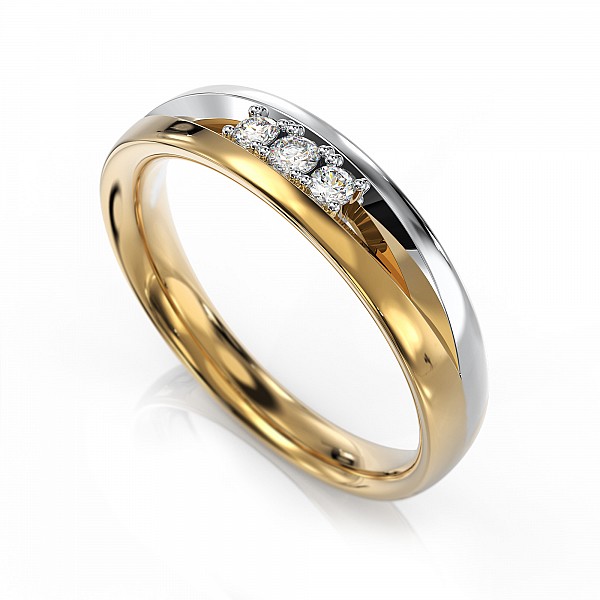 Кольцо золотое с бриллиантами 3v11670