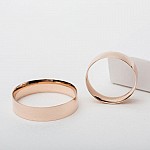 Обручальное кольцо золотое Американка с профилем Comfort Fit 1ОА205