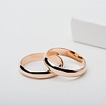 Обручальное кольцо золотое классическое 1ОК025