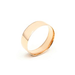 Обручальное кольцо золотое Американка с профилем Comfort Fit 1ОА205