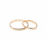 Обручальное кольцо золотое классическое 1ОК001