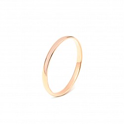 Обручальное кольцо золотое классическое 1ОК001