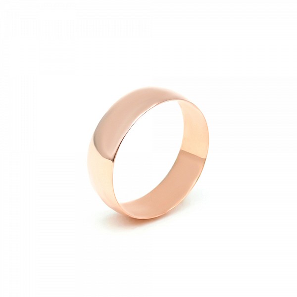 Обручальное кольцо золотое классическое 1ОК003