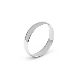 Обручальное кольцо серебряное классическое 2ОК002