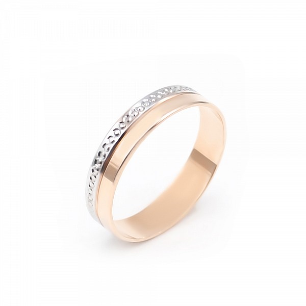 Обручальное кольцо золотое Американка АО10