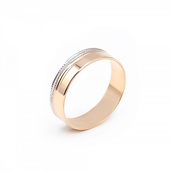 Обручальное кольцо золотое Американка АО8