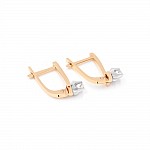 Сережки золоті з діамантами С39011