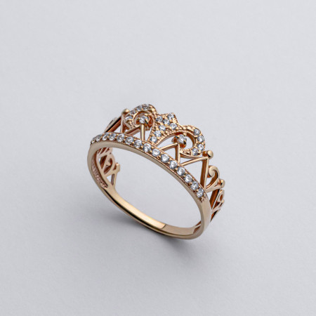 Кольцо золотое Корона 1К022