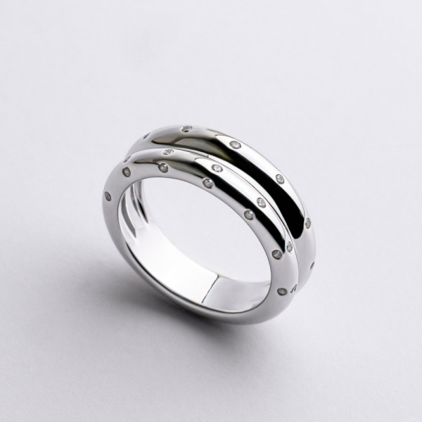 Кольцо серебряное с фианитами 2КН25/31