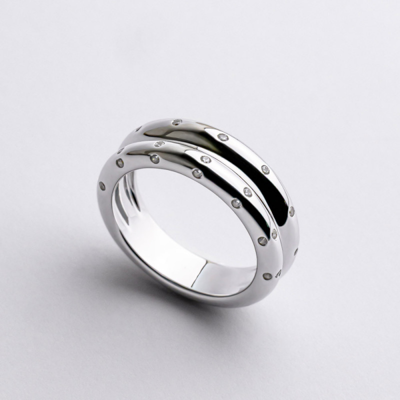 Кольцо серебряное с фианитами 2КН25/31