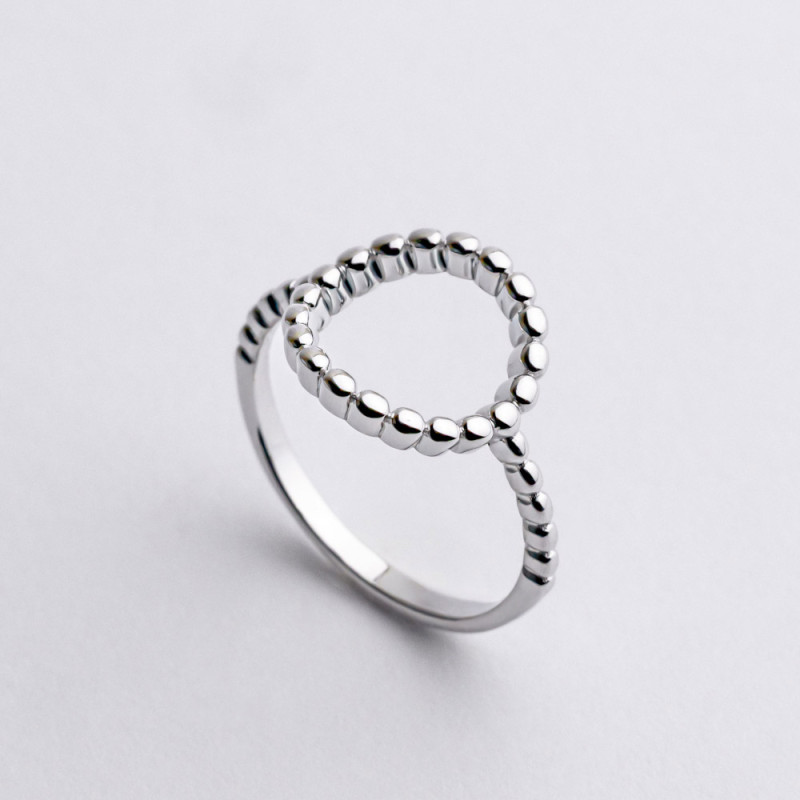 Кольцо серебряное Круг 2КН25/43