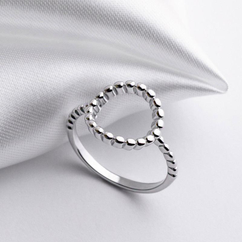 Кольцо серебряное Круг 2КН25/43