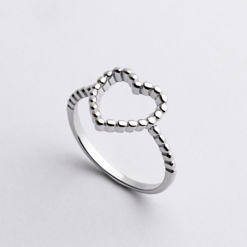 Кольцо серебряное Сердечко 2КН25/44