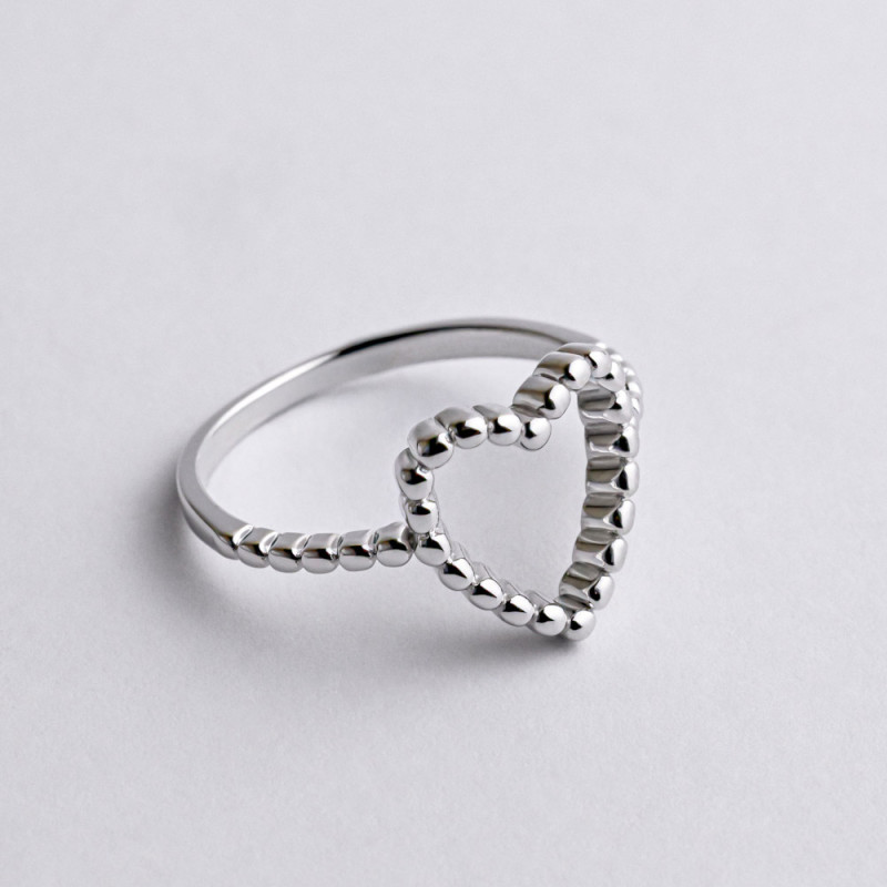 Кольцо серебряное Сердечко 2КН25/44