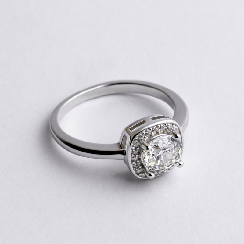 Кольцо серебряное с фианитами 2КЦ25/3б