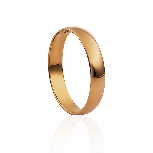 Обручальное кольцо золотое 1ОБ.3