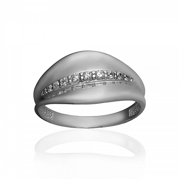 Кольцо серебряное с фианитами 2КВ2678