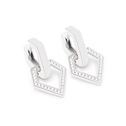 Серьги серебряные с фианитами 3630.1