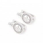 Серьги серебряные с фианитами 3644.1
