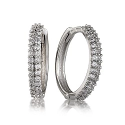 Серьги-конго серебряные с фианитами 3325.1