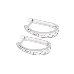 Серьги серебряные с фианитами 5591-р