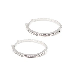 Серьги-конго золотые с фианитами 103-0876б
