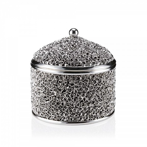 Шкатулка серебряная Розы R248