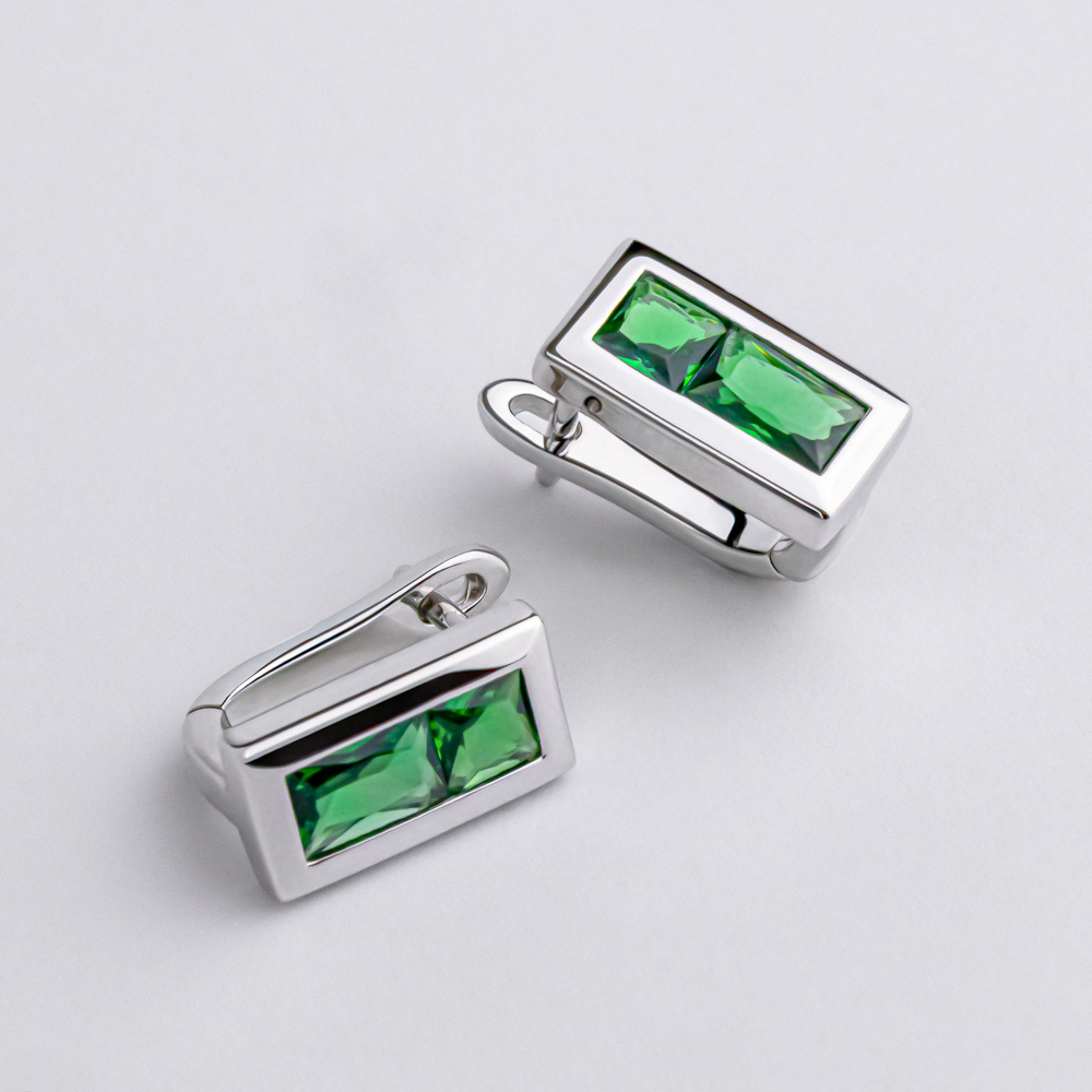 Серьги серебряные с фианитами 3951.3