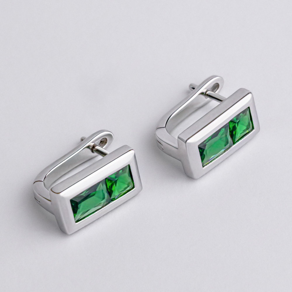 Серьги серебряные с фианитами 3951.3