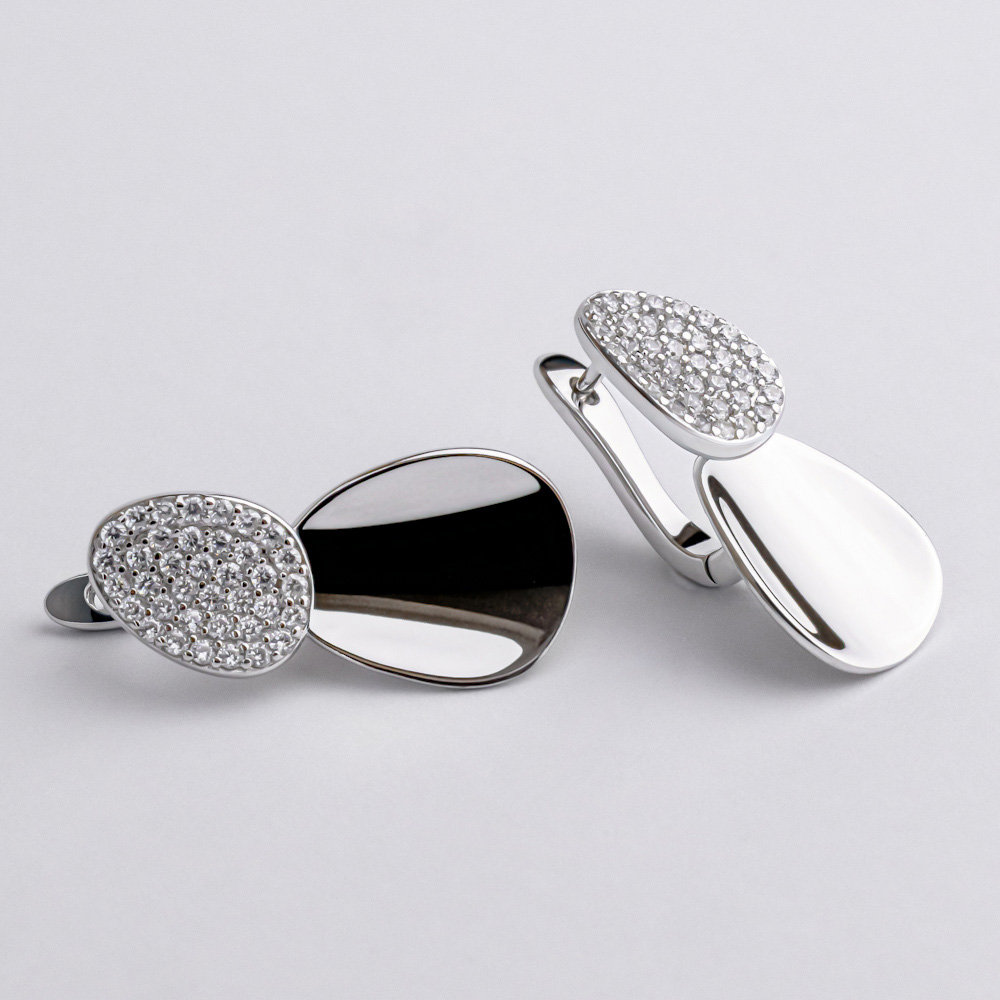Серьги серебряные с фианитами 3953.1
