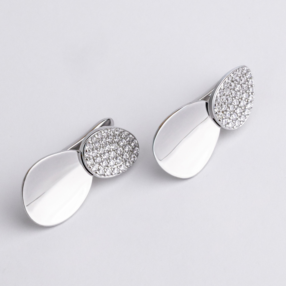 Серьги серебряные с фианитами 3953.1